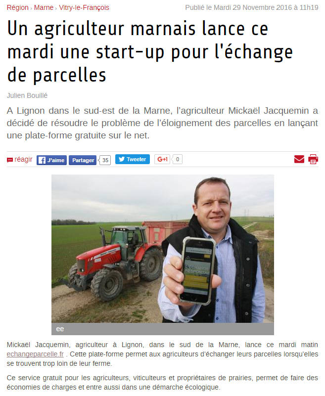 echange parcelle agricole