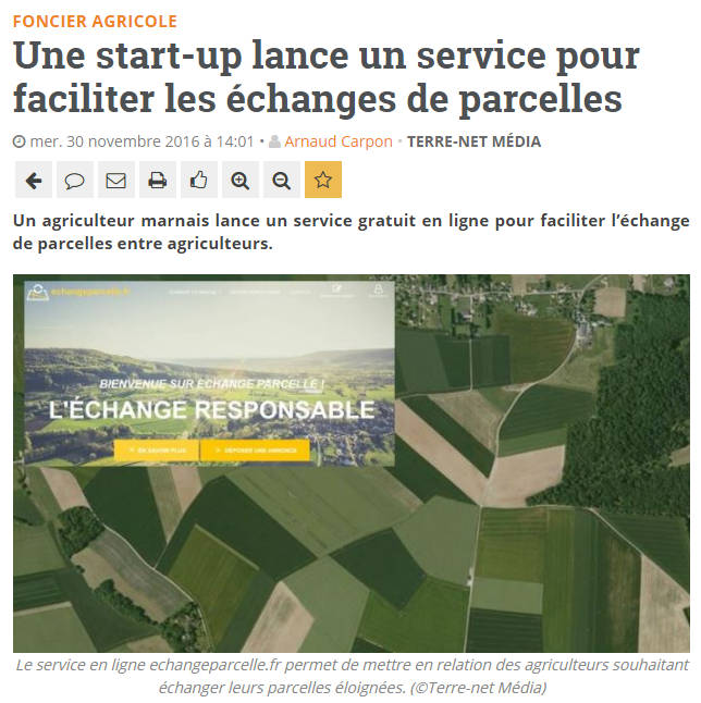 echange parcelle agricole