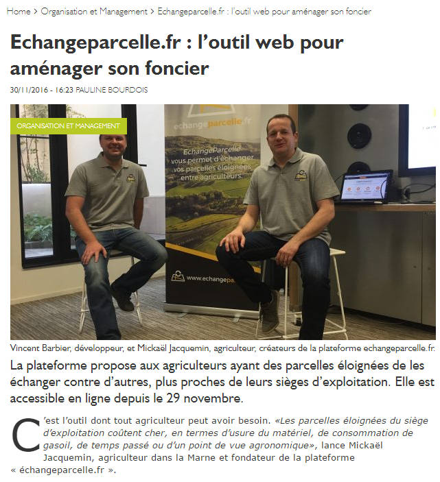 echange parcelle agricole