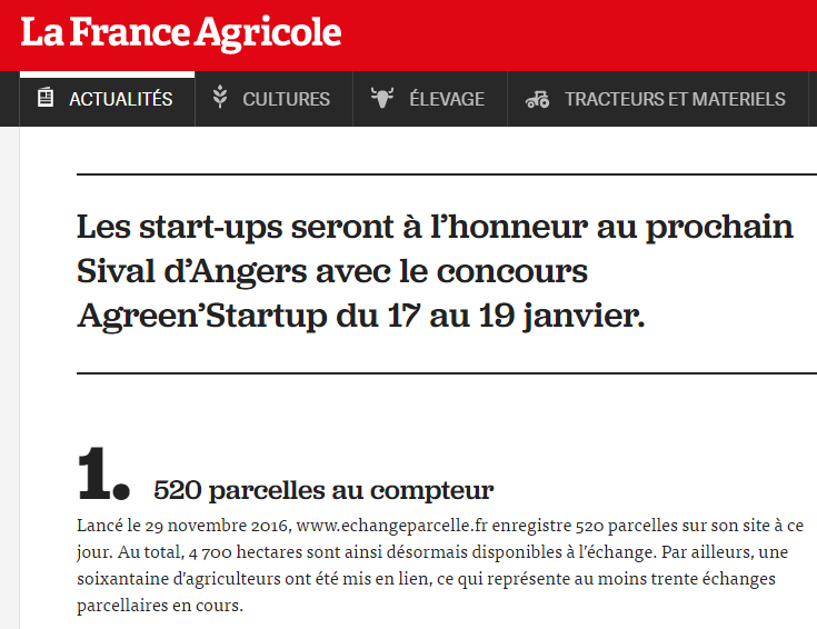 echange parcelle agricole