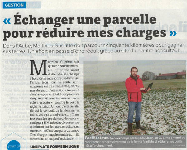 echange parcelle agricole