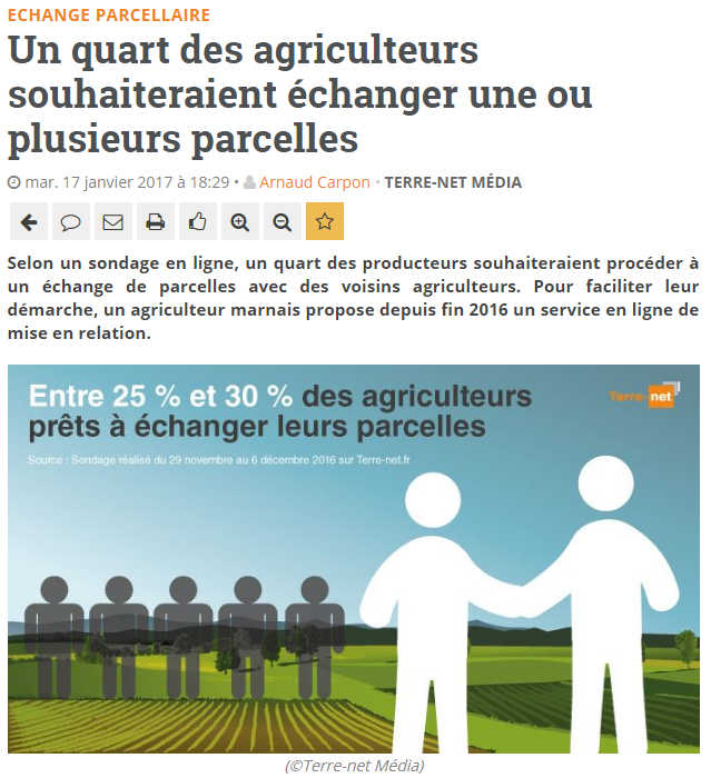 echange parcelle agricole