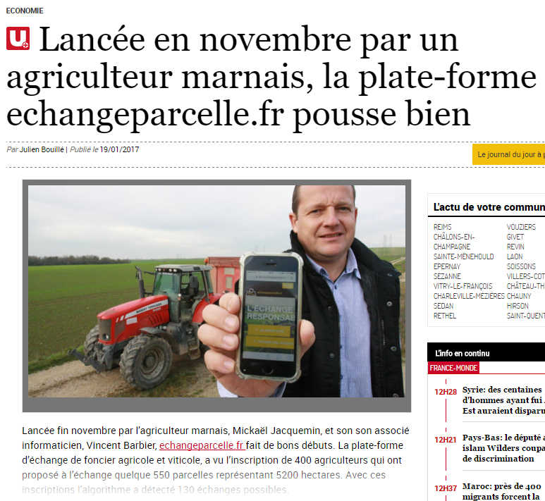 echange parcelle agricole