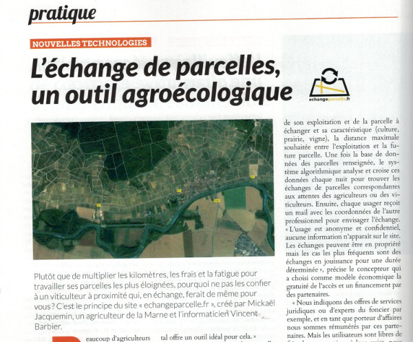 echange parcelle agricole