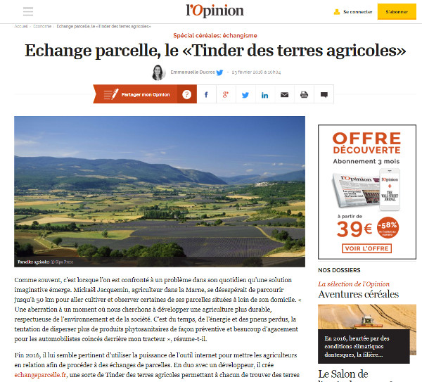 echange parcelle agricole